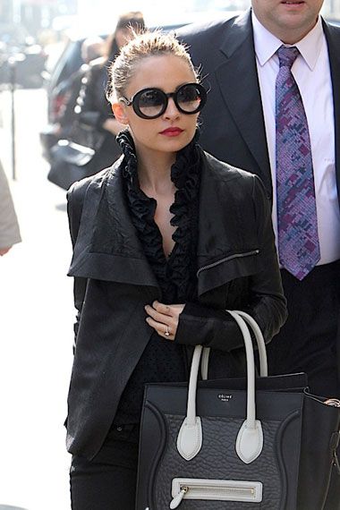 Nicole-RichieStyle-Fashion-with-Celine-Luggage-Tote