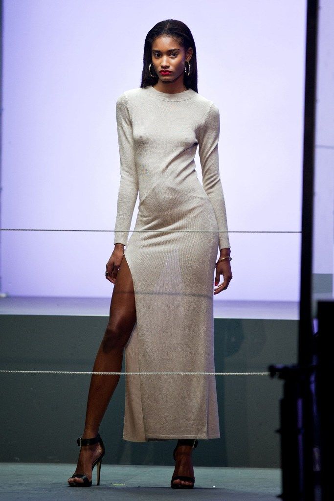 Melodie Monrose for Rihanna for River Island during LFW 16.2.2013