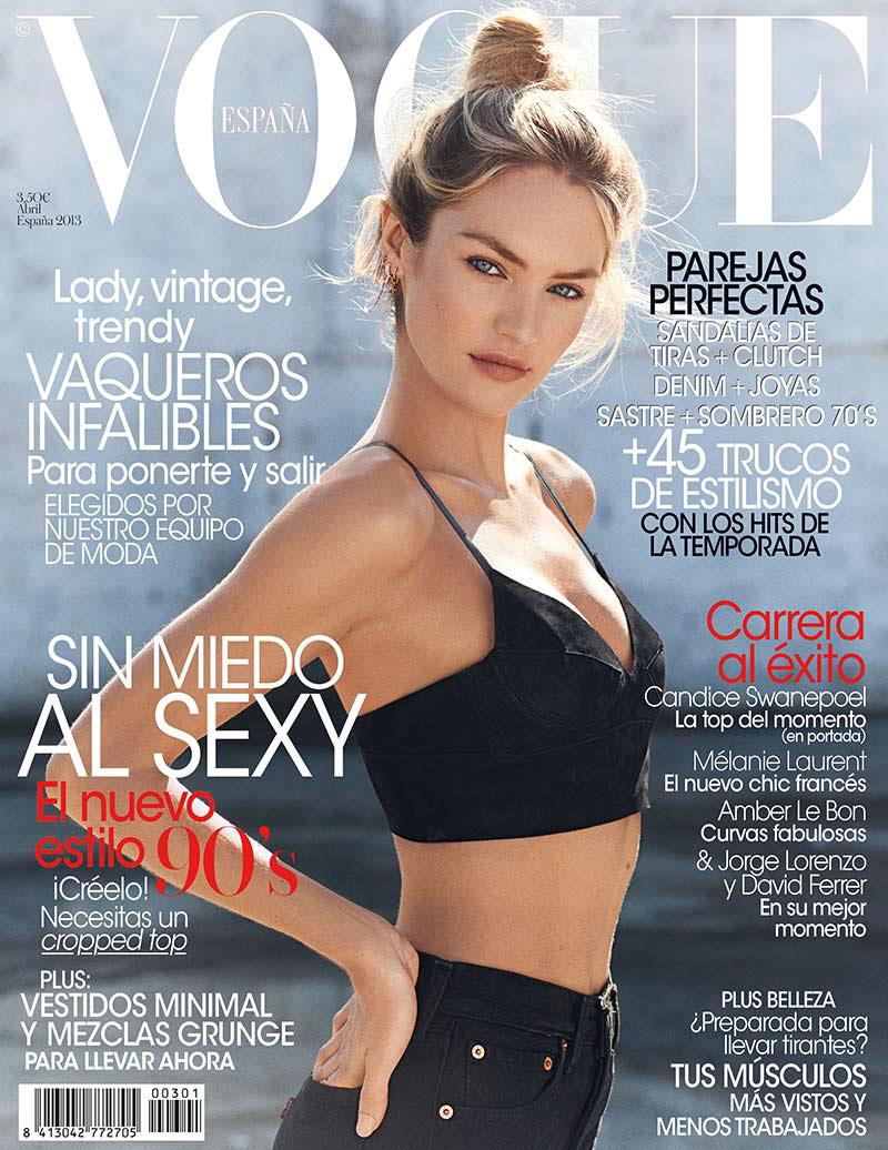 Candice Swanepoel for Vogue Spain April 2013 Cover