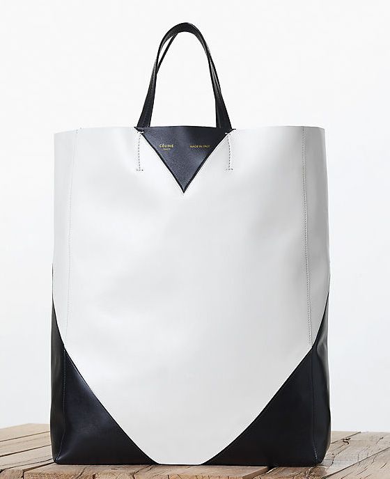 Celine-Black-and-White-Vertical-Cabas-Tote-Fall-2013
