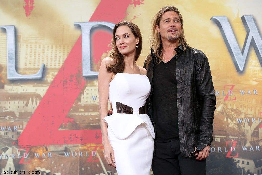 Brad Pitt & Angelina Jolie Berlin premiere of World War Z-002