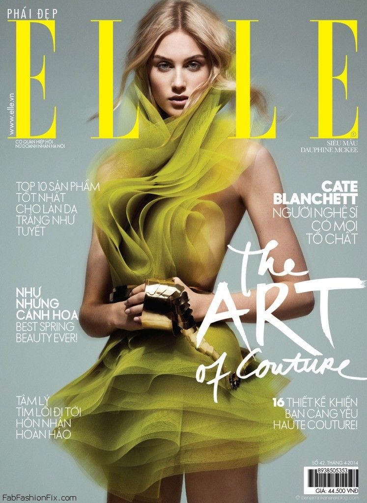 Cover-Dauphine-McKee-by-Benjamin-Kanarek-in-The-Art-of-Couture-ELLE-Vietnam-April-2014