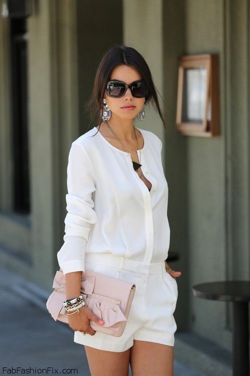 Style Guide: How to style and wear white shorts this summer? | Fab ...