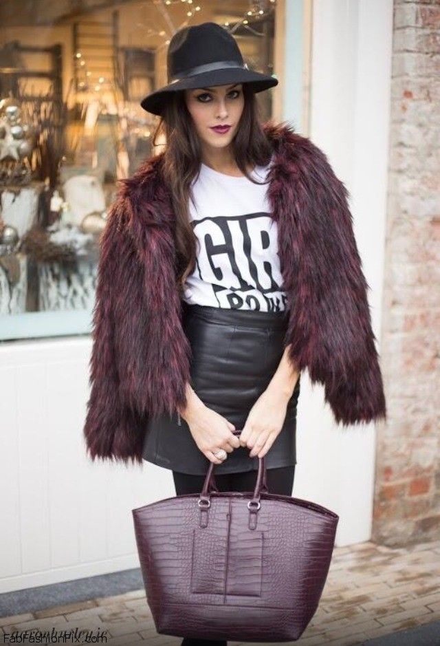Style Guide: How to style and wear leather skirt this fall? | Fab ...