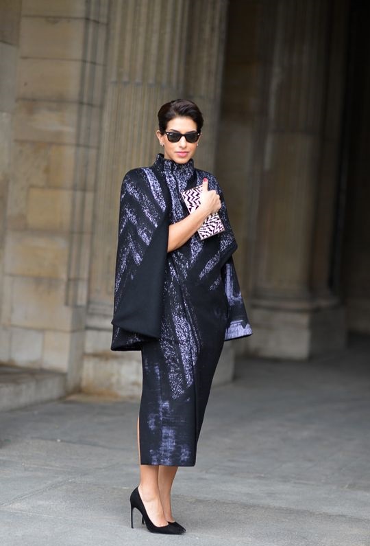 Princess Deena Abdulaziz at Louis Vuitton fashion show in Paris.