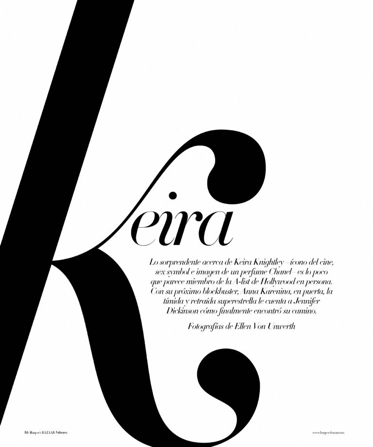 Keira Knightley for Harper’s Bazaar Mexico February 2013 | Fab Fashion Fix
