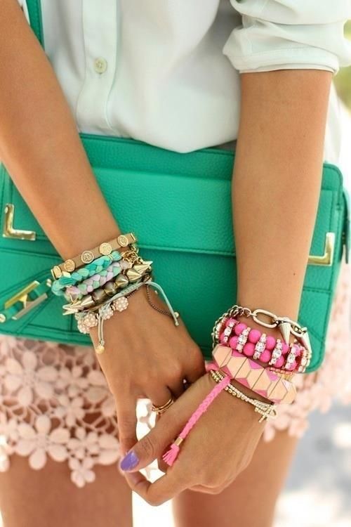 Style Watch: Colorful Layering Bracelets trend | Fab Fashion Fix