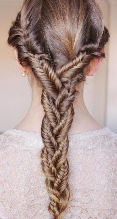 French Fishtail Braid: How To French Fishtail Your Own Hair - Luxy® Hair