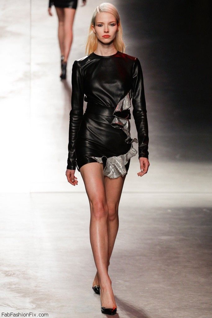 Anthony Vaccarello fall/winter 2014 collection – Paris fashion week ...