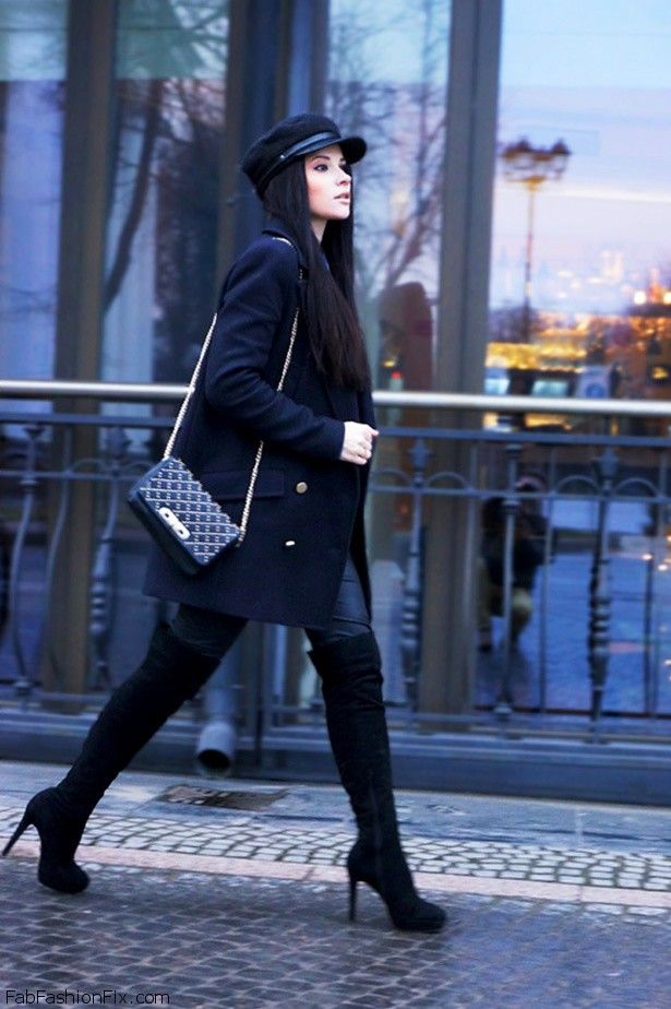 Style Watch: How fashion bloggers wear over-the-knee boots this winter ...