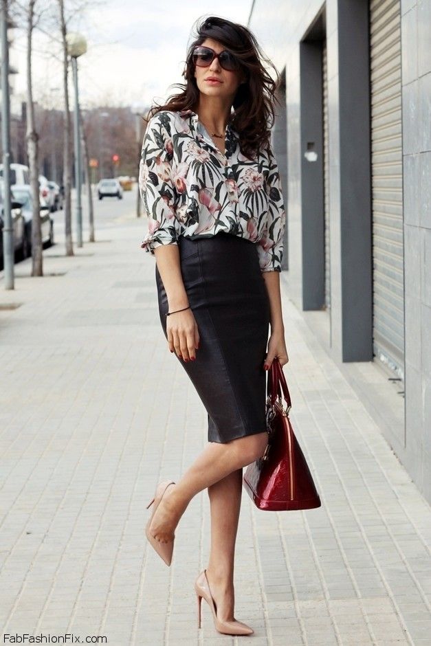 Style Watch: How fashion bloggers wear the pencil skirt this spring ...