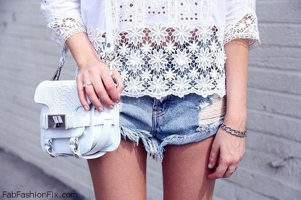 Style Watch: 50 summer street style inspirations with denim shorts ...