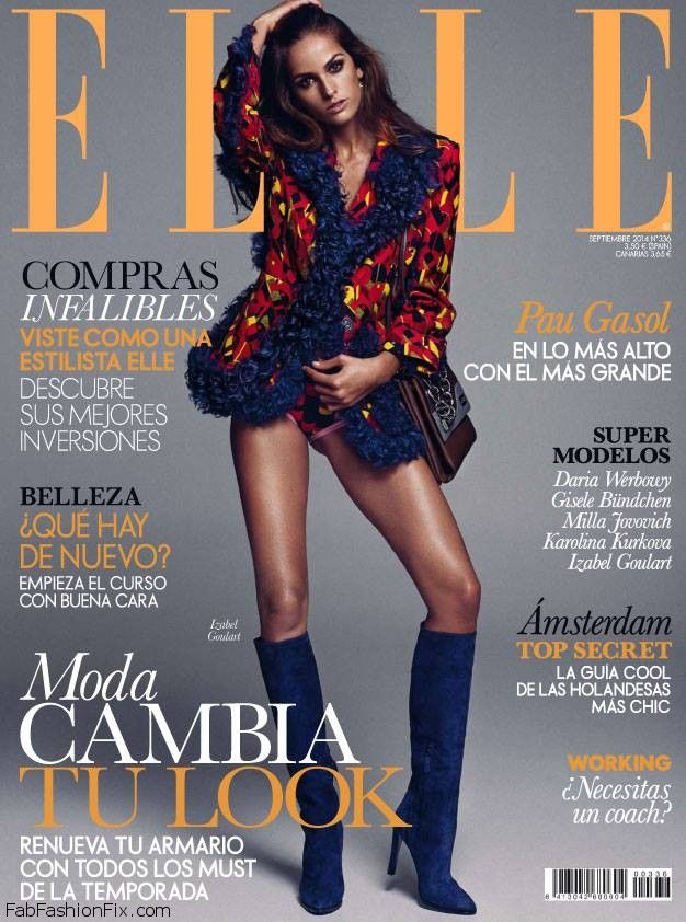 Izabel Goulart wows on the cover of ELLE Spain September 2014 | Fab ...