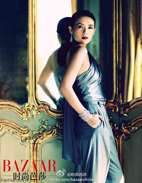 Zhang Ziyi stars at the cover of Harper’s Bazaar China September 2014 ...