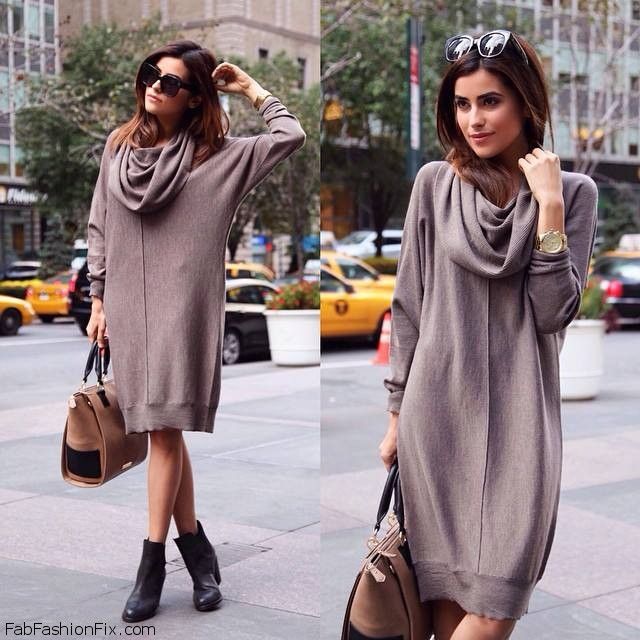 Styling Sweaters with Dresses