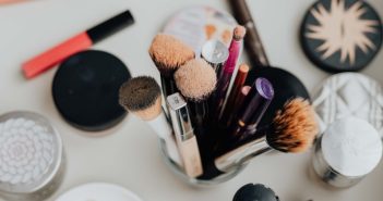 Makeup cosmetics, brushes and other essentials